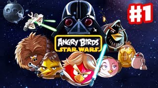 Angry Birds Star Wars  Gameplay Walkthrough Part 1  Tatooine 3 Stars Windows PC Android iOS [upl. by Yedorb]