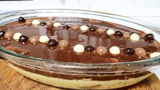 Como hacer TARTA DE LA ABUELA flan galletas y chocolate tartadelaabuela [upl. by Katonah]