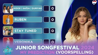 🇳🇱 Junior Songfestival 2024  MY PREDICTION  MIJN VOORSPELLING [upl. by Ander]