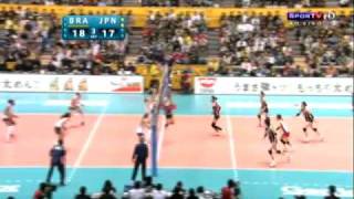 Semifinal 3 SET Parte 2 Mundial feminino de vôlei 2010 Brasil vs Japão [upl. by Ahsimaj]