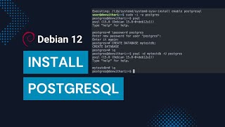 How to Install PostgreSQL on Debian 12 Bookworm [upl. by Engis]