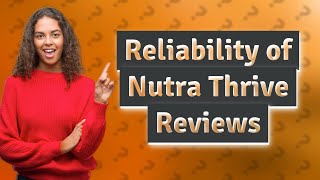 How Reliable Are Customer Reviews for Nutra Thrive for Dogs [upl. by Anailli]