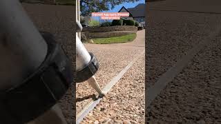 Expansion Joint Waterproofing of Exposed Aggregate Driveway concreterepair homemaintenance [upl. by Lonnard]