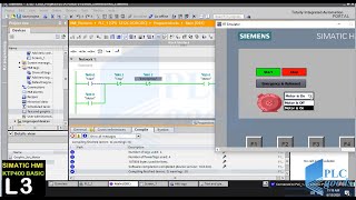 Siemens KTP 400 how to add switch button graphic IO field on HMI screen [upl. by Conover803]