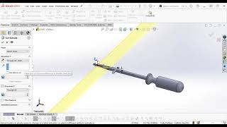 Flat Head Screwdriver Solidworks [upl. by Niggem715]