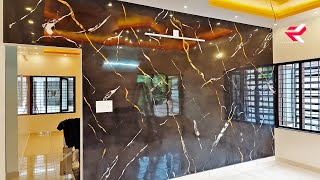 Latest Marble Wall Painting  Venetian plaster  Italian stucco [upl. by Miguela552]