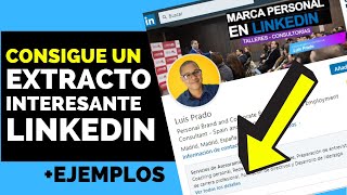 6️⃣ Qué poner en el quotACERCA DEquot o EXTRACTO de LinkedIn Plantillas 3 EJEMPLOS [upl. by Alurta]