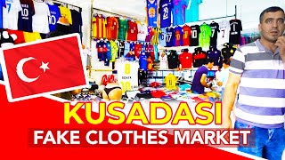 KUSADASI MARKET  THE BEST MARKET IN KUSADASI Turkey for fake clothes shopping [upl. by Bearce]