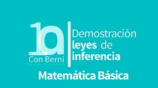 Leyes de inferencia I Demostración de 1234 [upl. by Annelg]