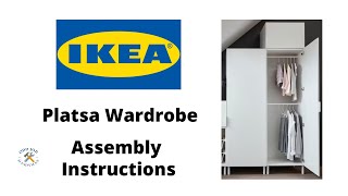 IKEA Platsa Wardrobe assembly instructions IKEA Wardrobes with no nails or screws [upl. by Llerrehs]