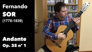 Andante op 35 nº 1  Fernando Sor José Manuel Velasco Martín Guitarra [upl. by Lahcim]