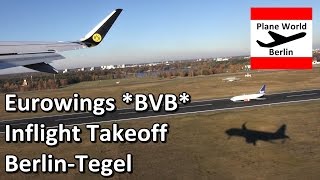 Inflight Takeoff BVB Eurowings Airbus A320 from Berlin TXL [upl. by Llehcor620]