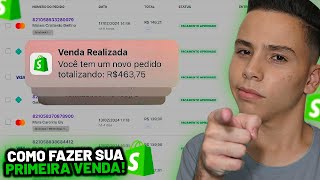 COMO FAZER A PRIMEIRA VENDA NO DROPSHIPPING ‹ Vivendo de Negócios › [upl. by Alliuqaj]