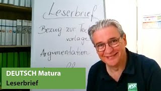 Wie schreibt man einen Leserbrief  Deutsch Matura [upl. by Walli159]