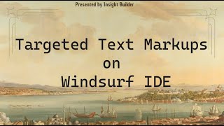 Targeted Markup with Windsurf IDE  How To Change Text Format of Individual Words in MD File [upl. by Wilburt]