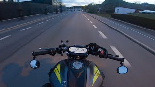 YAMAHA MT07  PURE SOUND  AKRAPOVIC CARBON NO DB KILLER  34KWA2 [upl. by Bogosian]