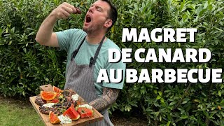 RECETTE DE NORBERT  MAGRET DE CANARD AU BARBECUE [upl. by Ellehcit]