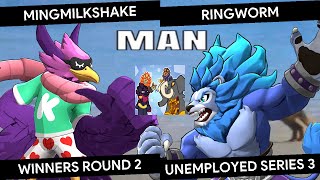 Unemployed Series 3  MingMilkshake Wrastor vs RingWorm Zetterburn  Winners Round 2 [upl. by Mohandis]