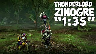 Speedrun  Thunderlord Zinogre 135  Striker Lance [upl. by Atims875]