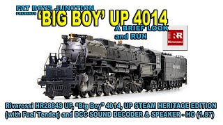 RIVAROSSI BIG BOY UP 4014 Steam Heritage Edition with sound [upl. by Nonnaer]