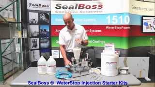 Water Stop Injection STARTER KIT SealBoss [upl. by Arnold]