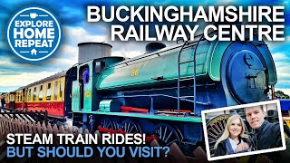 Buckinghamshire Railway Centre  Review and Full Tour  Steam Train Museum  UK Travel Vlog [upl. by Viddah]