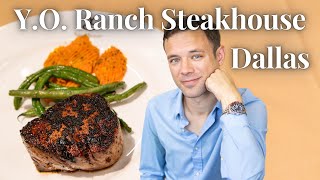 Eating at YO Ranch Steakhouse Best Steakhouse in Dallas [upl. by Johnath132]