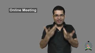 quotOnline Meetingquot  Indian Sign Language Tutorial  How to Sign [upl. by Attenej]