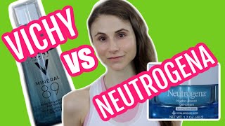 Vichy mineral 89 versus Neutrogena hydroboost gel cream Dr Dray [upl. by Damarra]