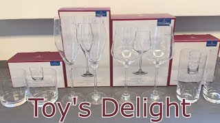 Villeroy amp Boch Toys Delight Glasses LongdrinkChampagne White wine Water  UNBOXING amp REVIEW [upl. by Obellia66]