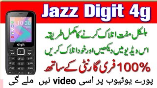 Jazz Digit 4g Unlock Network  jazz Digit Network lock jazz Digit sim lock issue Solution [upl. by Annayt]