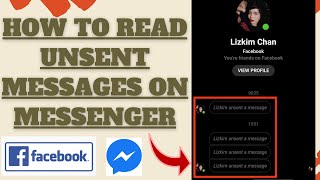 How To Read Unsent Messages On Messenger  Updated Lgs Channel Tambayan HowToFindDeletedMesages [upl. by Dimitris]