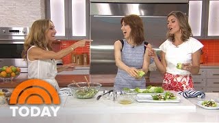 Giada Makes Chicken Chopped Salad In Lettuce Cups  TODAY [upl. by Erialcyram]