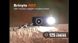 BRINYTE A02 Apollo Mini Keychain Flashlight Review flashlight brinyte hunting trapping [upl. by Valer919]