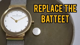 How To Change Battery SKAGEN Denmark Watch [upl. by Ro]