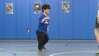 Olathe West wrestler uses size to his advantage will compete at state championship meet [upl. by Catto]