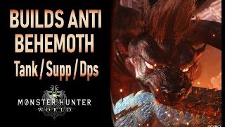 BUILD ANTI BEHEMOTH DPS SUPPORT TANK  Monster Hunter World Gameplay Español [upl. by Lennod]