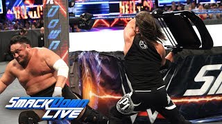 AJ Styles unleashes painful retribution on Samoa Joe SmackDown LIVE Sept 4 2018 [upl. by Liuqnoj]