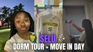 College Movein Day  Dorm Tour  Southeastern Louisiana University [upl. by Mcfadden630]