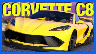 GTA 5 Online  CORVETTE C8 Coquette D10 Customization [upl. by Eilsil142]