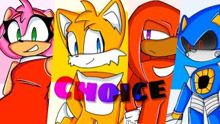 Choice Meme Spanish Sub Sonic Animatic ٩ ᐛ و [upl. by Winebaum]