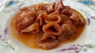 Calamares en salsa  chipirones en salsa [upl. by Arrac]