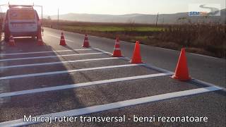 SEMCIR  Marcaj rutier transversal  benzi rezonatoare [upl. by Terry]