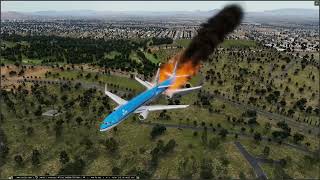 Courageous Pilot Lands Plane with Engine on Fire [upl. by Rockwell841]