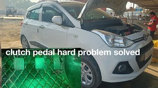 clutch hard problem fixedHyundai grand i10 clutch pedal hardi10 clutch plate changeclutch cable [upl. by Devora664]