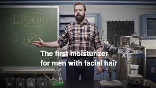 The First Facial Moisturizer for Those with Beards  Mens Skin Care  stubble amp stache [upl. by Ib]