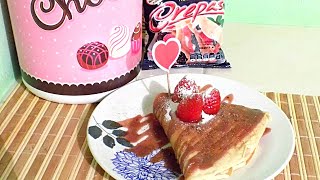 CREPAS DULCES  SAN VALENTIN POSTRE PARA ENAMORAR sweet amp salt crepas  fresas y chocolate [upl. by Burner]