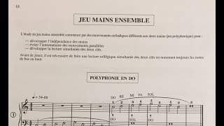 quotPolyphonie en doquot n°3 Ma 1ère Année de Piano Marc LEVANTIDIS [upl. by Adnauqaj]