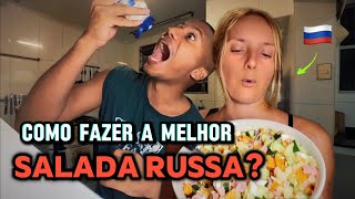 Fazendo SALADA RUSSA para um brasileiro vemamimlinguarussa 🇷🇺🇧🇷 [upl. by Garlinda481]