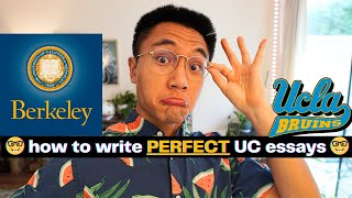 How To Write ALL 8 UC PIQ Essay Prompts No BS Pure Gold [upl. by Zetnahs121]